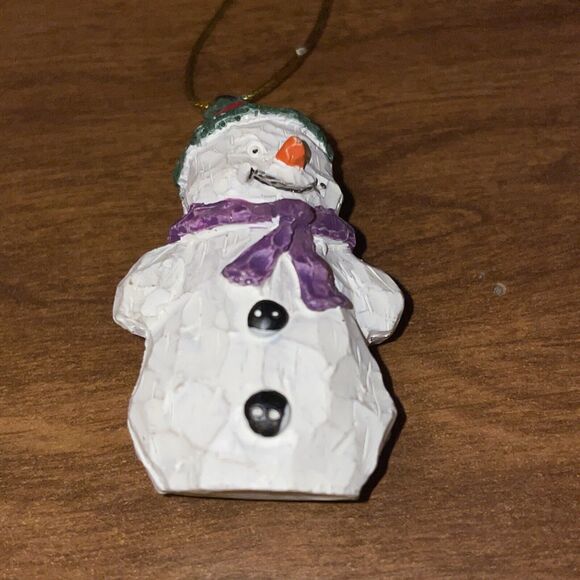 Lot 2 Christmas Mini Ornament Santa Claus & Snowman Plastic Holiday Tree Décor - Picture 6 of 9